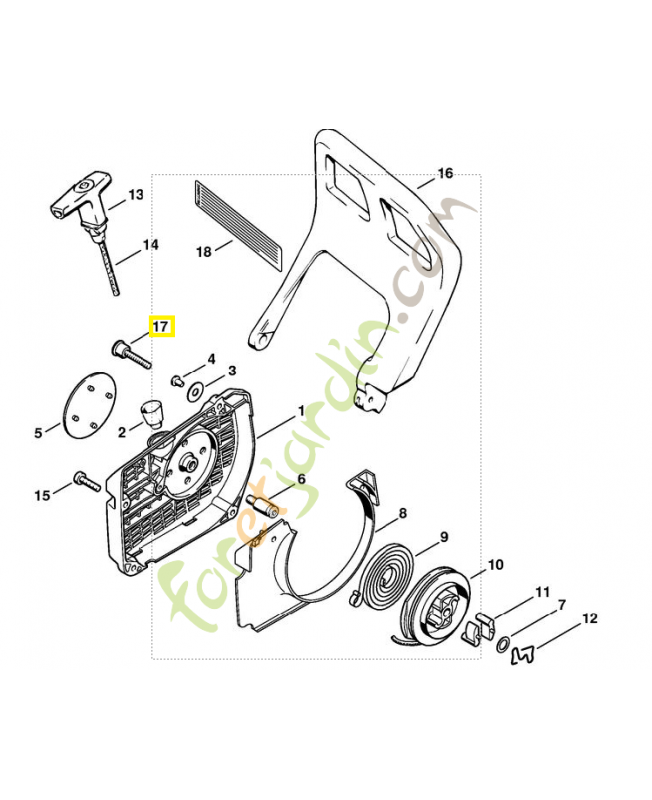 Vis avec douille 0000-790-6103. Pièce de rechange Sithl / Vicking Vis avec douille 0000-790-6103. Pièce de rechange Sithl / Vicking