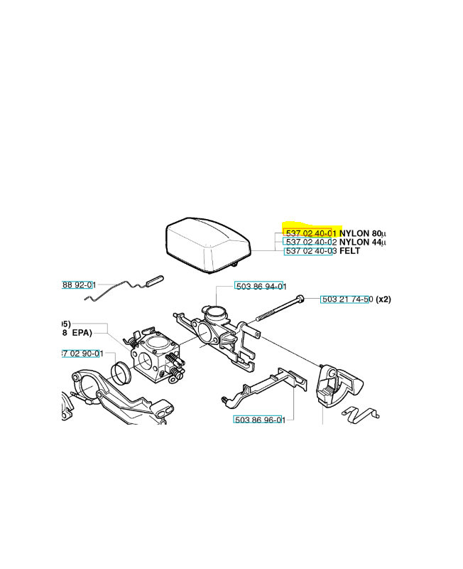 Filtre a air 537024001