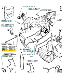 De de tension 501537401. Pièce de rechange Husqvarna