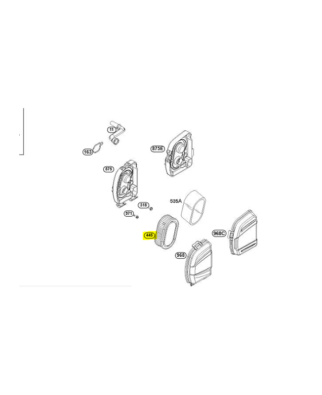 593260 element de filtre a air