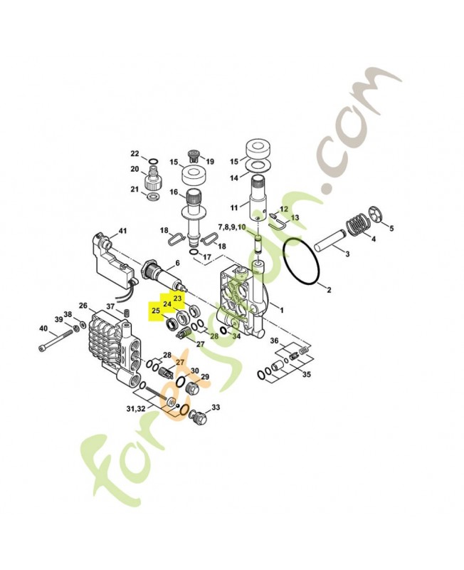 Jeu joints pour 3 pistons