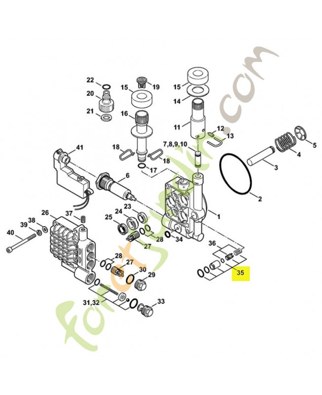 Soupape anti retour 4765-510-0200. Pièce détachée Stihl / Vicking
