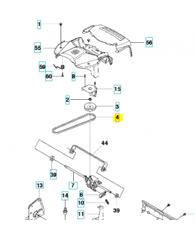 Courroie d'avancement