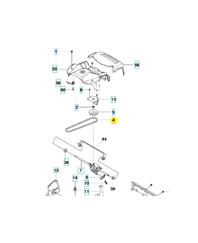 Courroie d'avancement