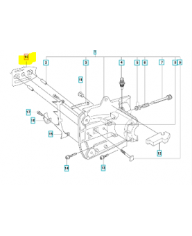PLAQUE DE GUIDAGE 544339901. Pièce de rechange Husqvarna