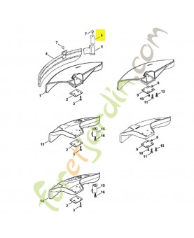 Couteau fil nylon 4118-713-4105. Pièce de rechange Sithl / Vicking