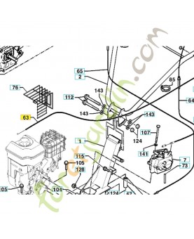 Cable de gaz 519653102 husqvarna