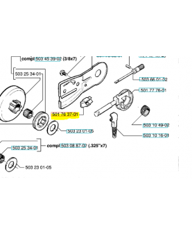 Joint de pompe 501763701 husqvarna