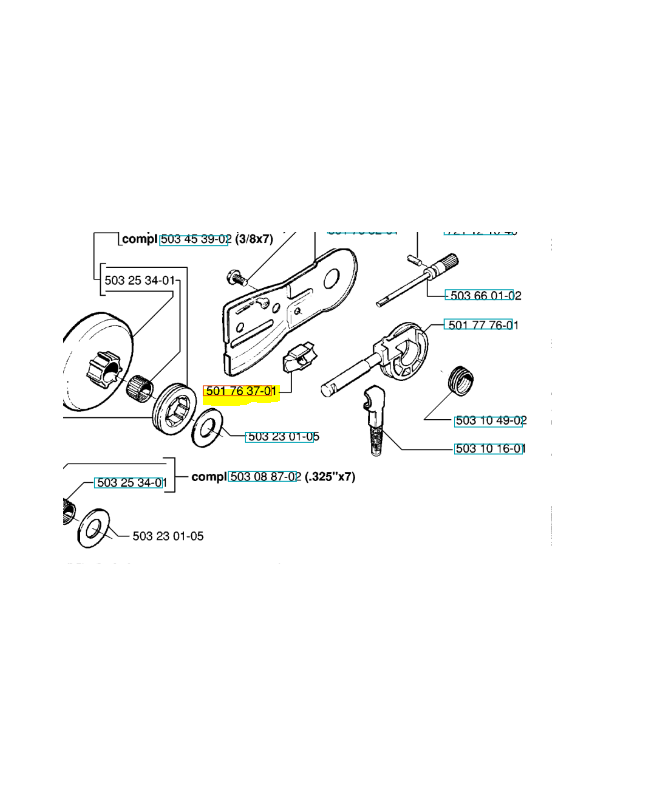 Joint de pompe 501763701 husqvarna