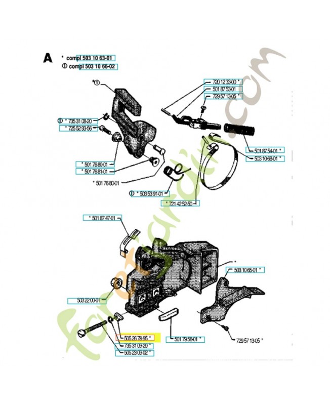Cliquet d'entrainement 505267895. Pièce de rechange Husqvarna