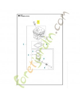 Soupape de décompression 544200001. Pièce de rechange Husqvarna