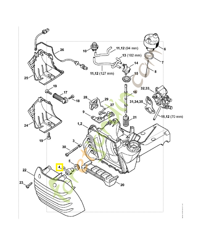 Aération de réservoir 4238-350-5800. Pièce de rechange Sithl / Vicking Aération de réservoir 4238-350-5800. Pièce de rechange Sithl / Vicking