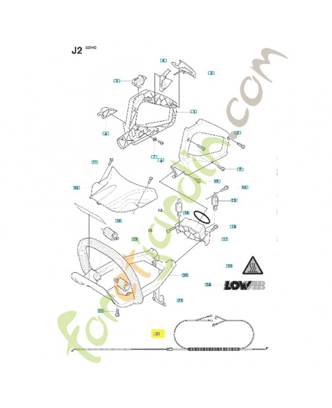 câblage 537105103. Pièce de rechange Husqvarna