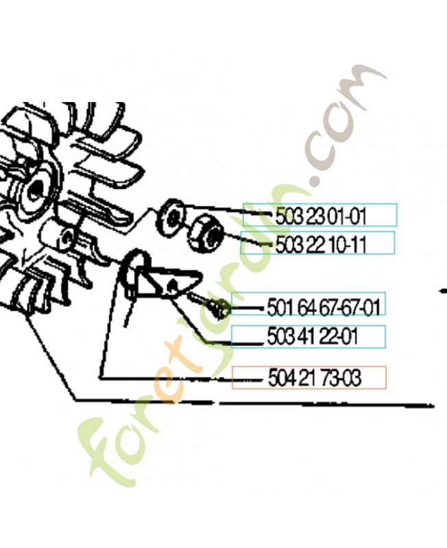 Ressort 504217303. Pièce de rechange Husqvarna