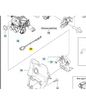 câble complet 577536401. Pièce de rechange Husqvarna