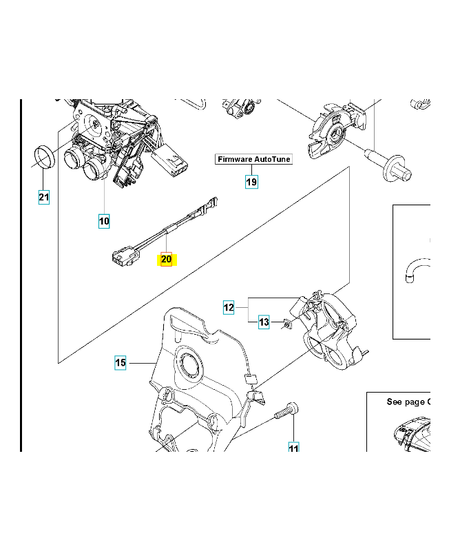 câble complet 577536401. Pièce de rechange Husqvarna