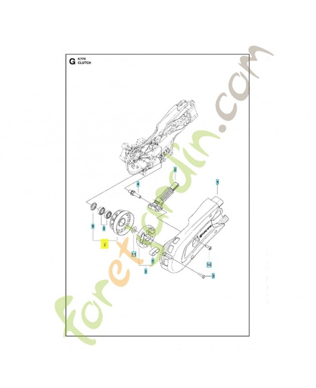 Poulie d'entrainement référence 590805901