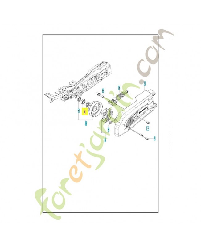 Roulement 525831801. Pièce de rechange Husqvarna