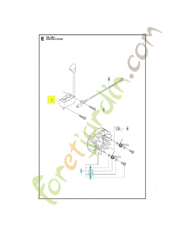 Bobine allumage 573935702. Pièce de rechange Husqvarna