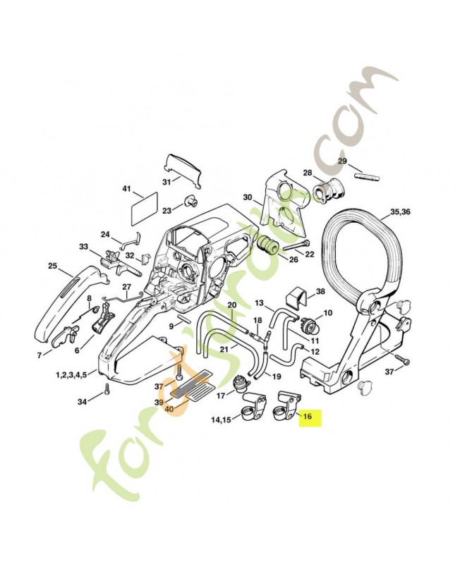 Douille 1123-123-7504. Pièce de rechange Sithl / Vicking