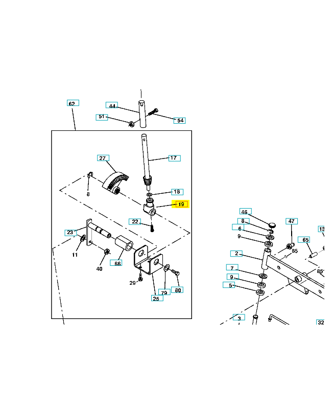 Noix d'appui de pignon 532160395. Pièce de rechange Husqvarna