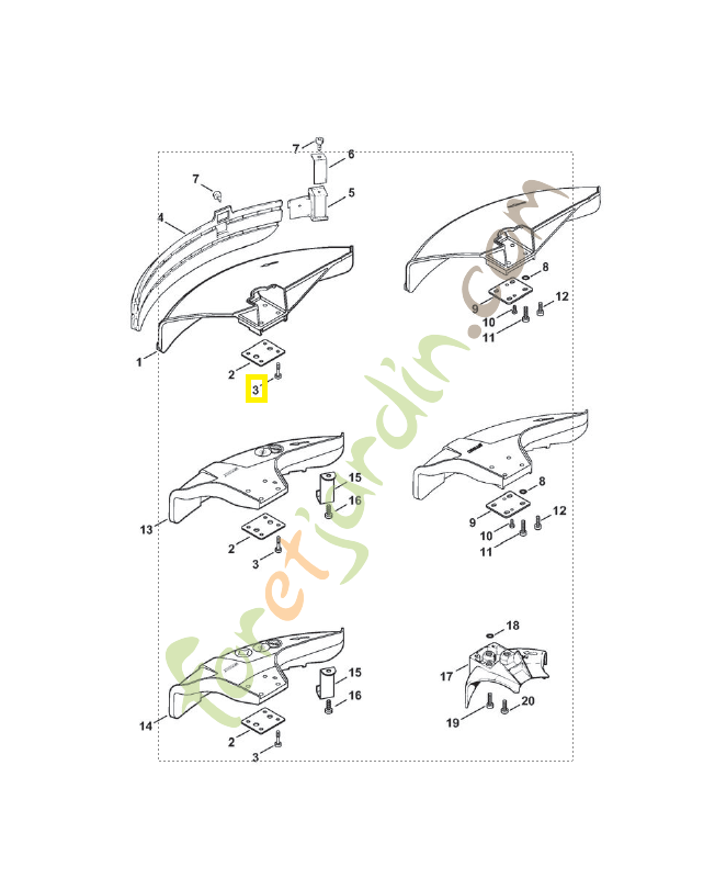Vis cylindrique is-m 5x23 9022-373-1025. Pièce de rechange Sithl / Vicking