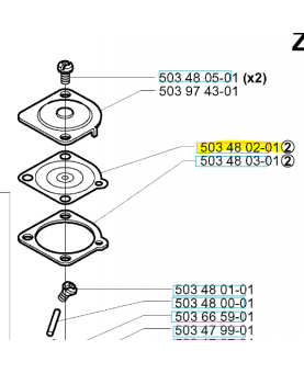 Membrane Husqvarna ref. 503480201