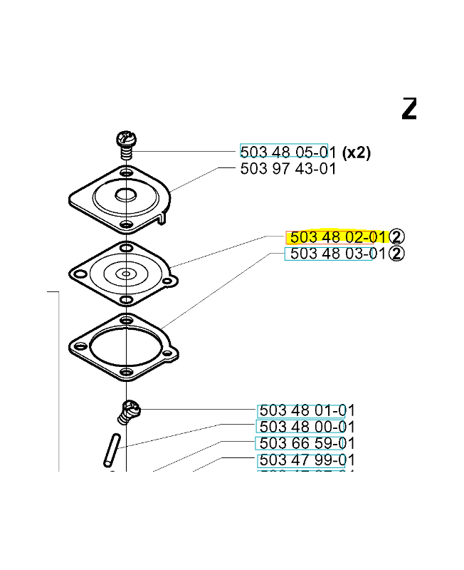 Membrane Husqvarna ref. 503480201
