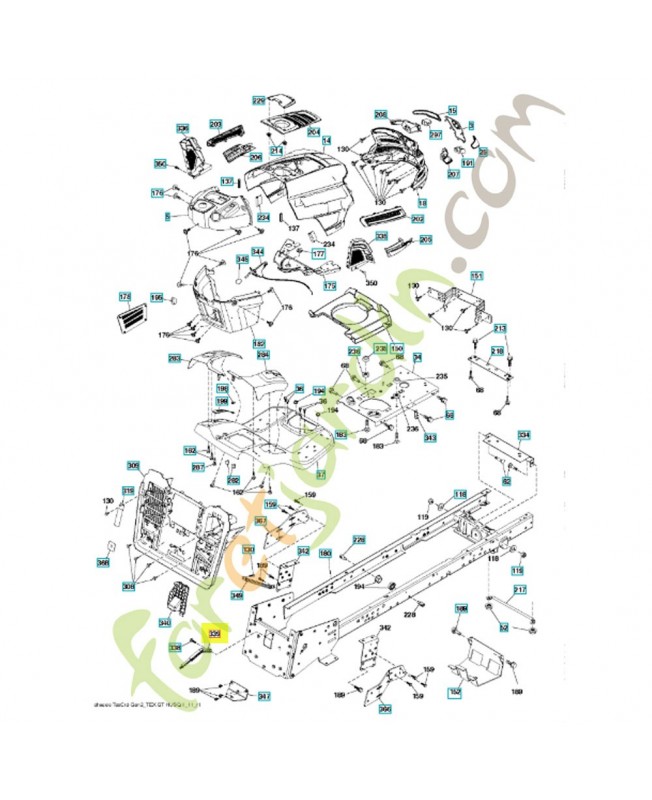 Levier 583510301. Pièce de rechange Husqvarna