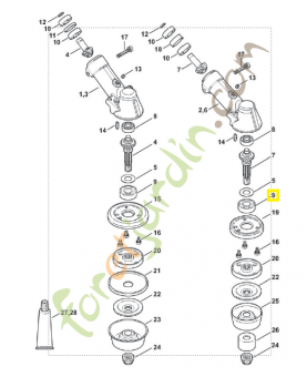 Roulement rainuré à billes 6202-2rs 9503-003-7454. Pièce détachée Stihl / Vicking