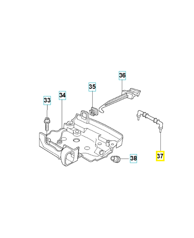 Piece d'espacement husqvarna ref. 579468901 Remplace la référence 503678601
