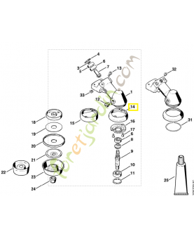 Anneau de protection 4119-717-2806. Pièce de rechange Sithl