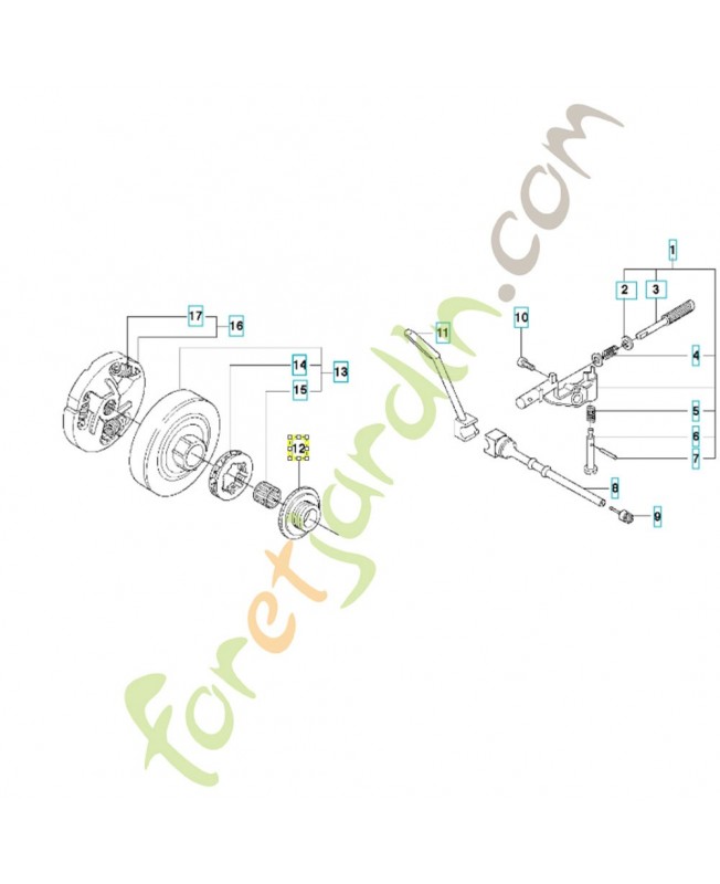 pignon de pompe 503912703- Pièce de détachée Husqvarna