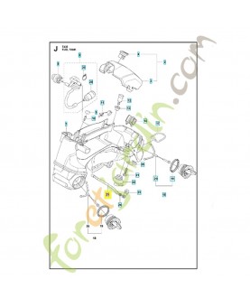 Durite d'essence 595526906. Pièce détachée Husqvarna