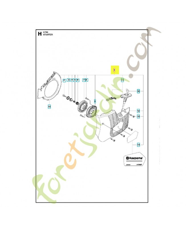 Lanceur 574362005. Pièce détachée Husqvarna