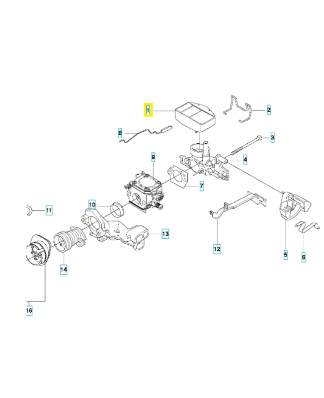 Filtre a air référence 537010901
