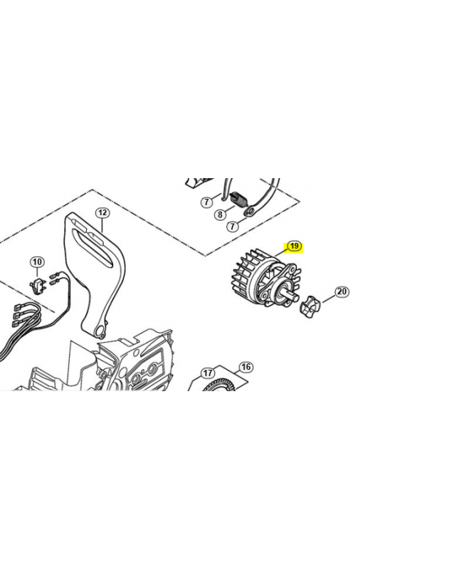 Moteur électrique Stihl ref. 1254-600-0240