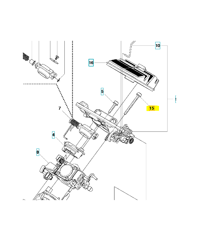 Vis 503210750. Pièce de rechange Husqvarna