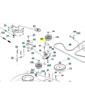Guide courroie référence 532141043