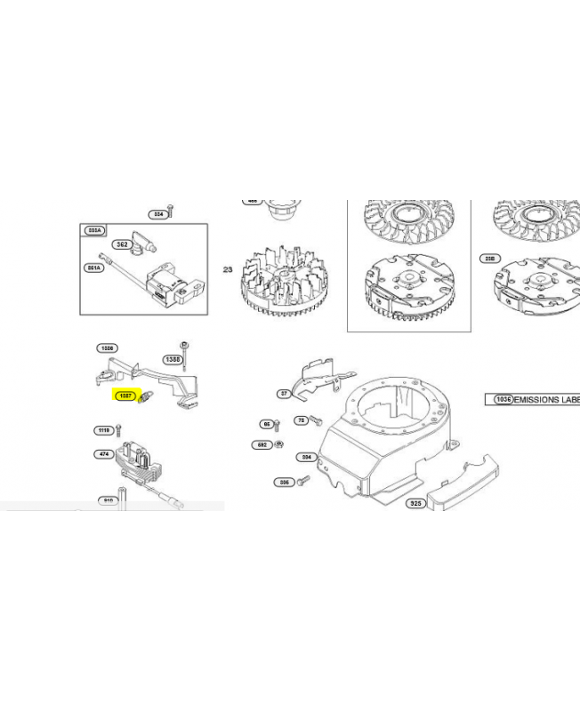 790849 ressort  Briggs et Straton en stock