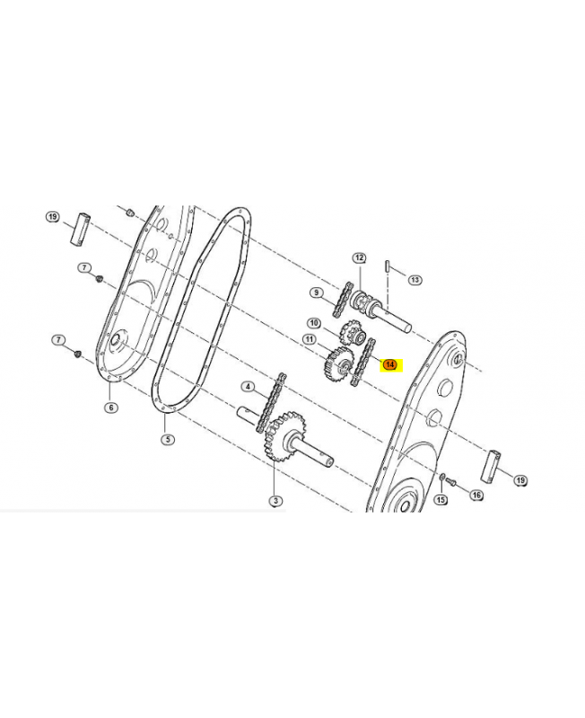 Chaine transmission vh 600