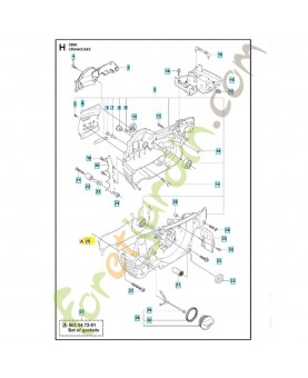 Joint 503627201. Pièce de rechange Husqvarna