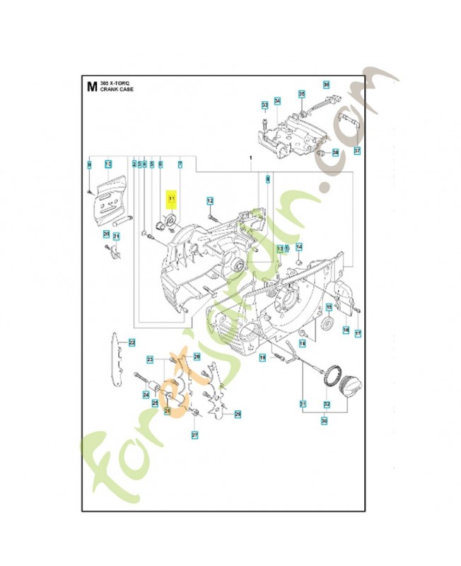 Bague d'étanchéité 503260301. Pièce de rechange Husqvarna