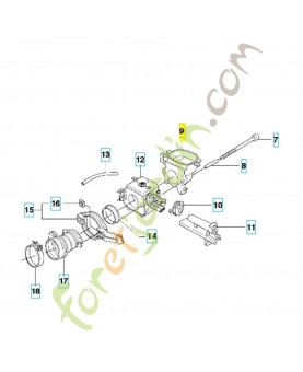 Support de filtre 503627502. Pièce détachée Husqvarna