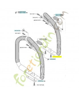 Vis poignée husqvarna ref. 503218874 Remplace référence 503218820