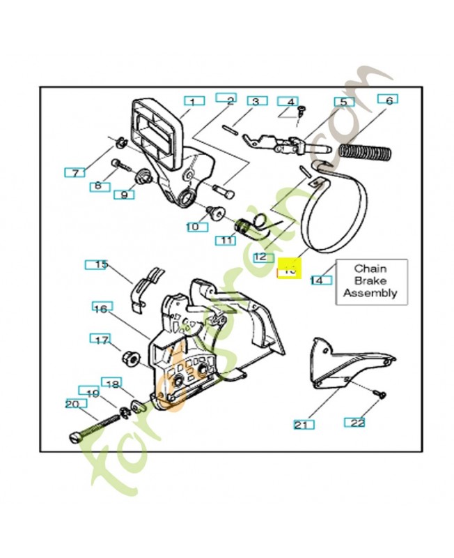 Bande de frein 545137401 husqvarna- Pièce de détachée Husqvarna 545137401