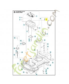 interrupteur 535101701. Pièce de rechange Husqvarna