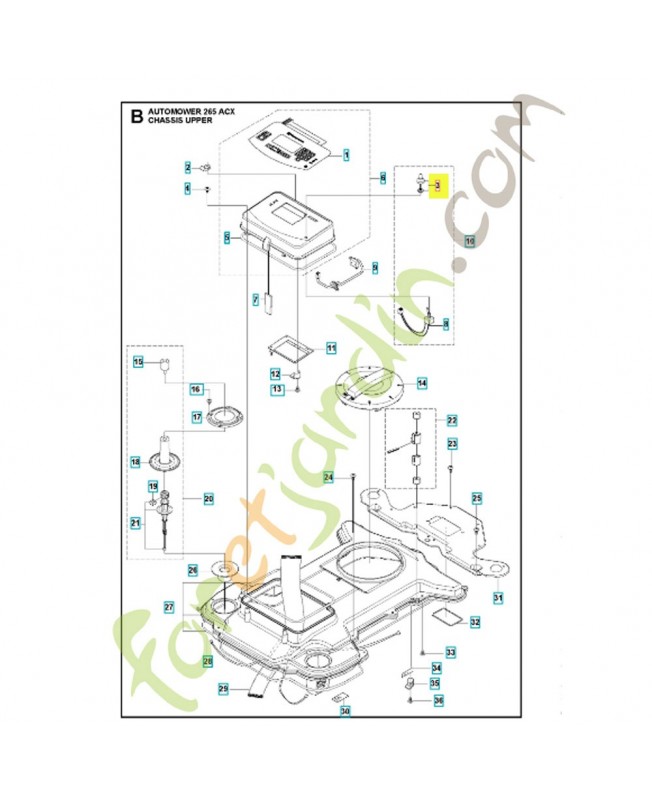  interrupteur 535101701. Pièce de rechange Husqvarna