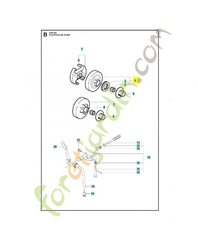Cloche embrayage complet 503980002