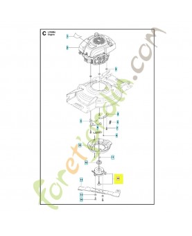 Embrayage de lame 521893101. Pièce de rechange Husqvarna